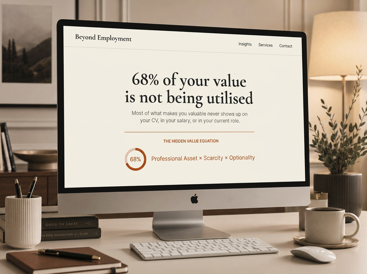 Your Hidden Professional Value dashboard shown on a desktop